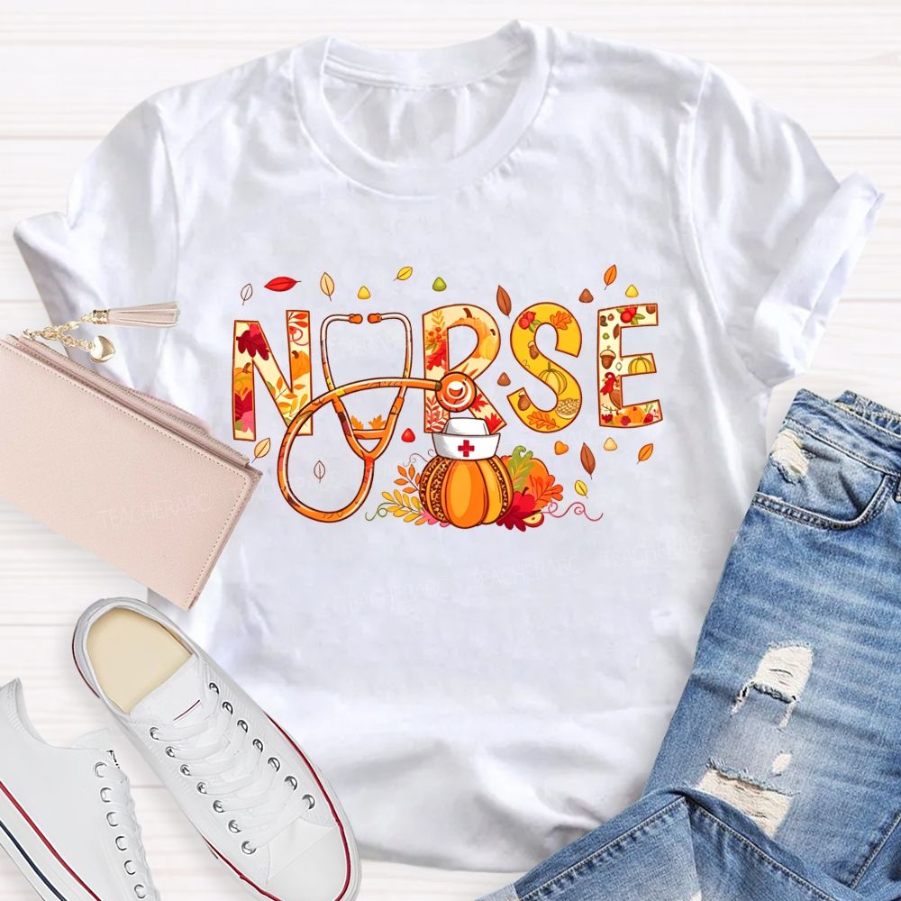 Fall Nurse Vibes My Favorite Season As A Nurse T-shirt
