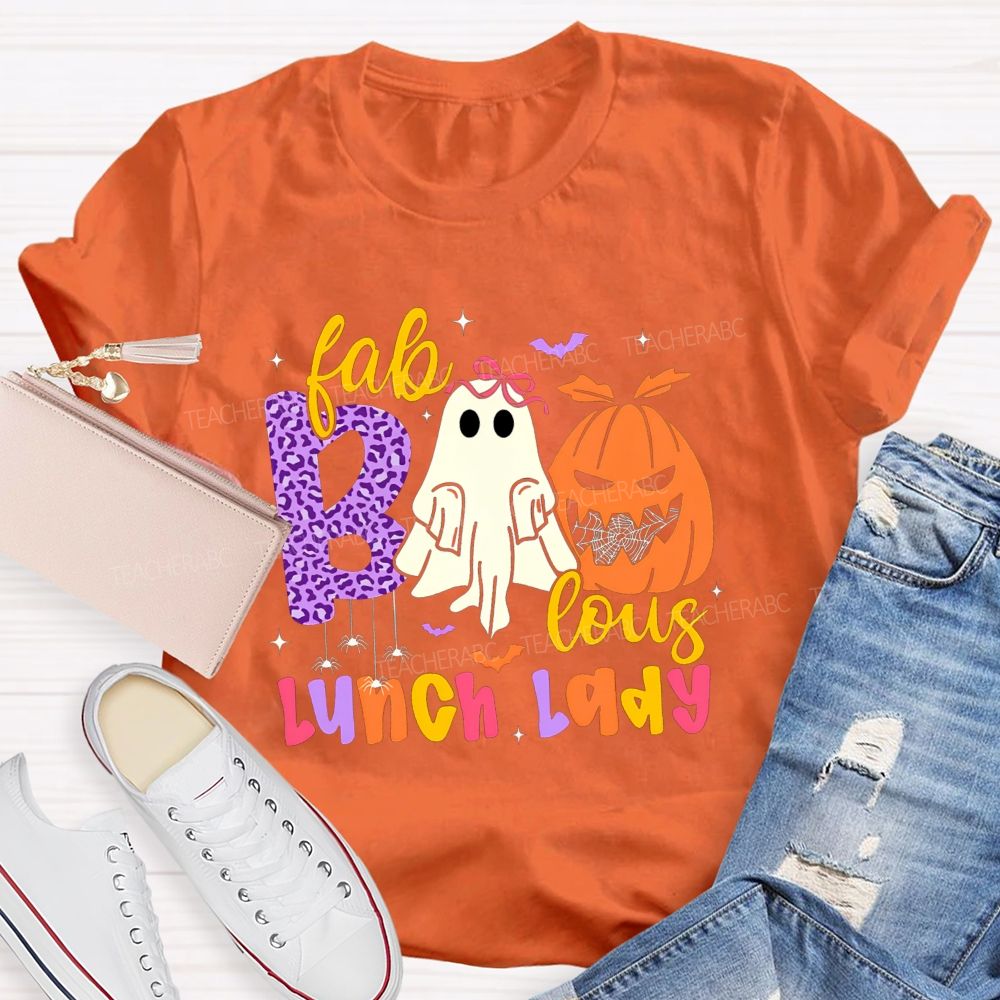 Fabbolous Lunch Lady Spooky Halloween Season T-shirt