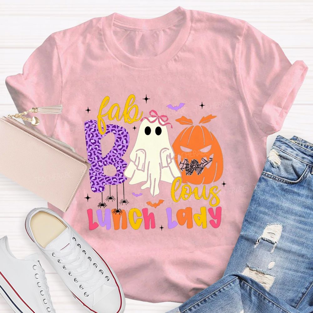 Fabbolous Lunch Lady Spooky Halloween Season T-shirt