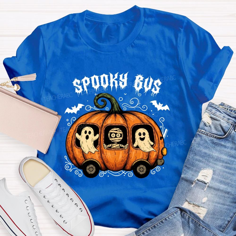 All Aboard The Spooky Pumpkin Bus T-shirt