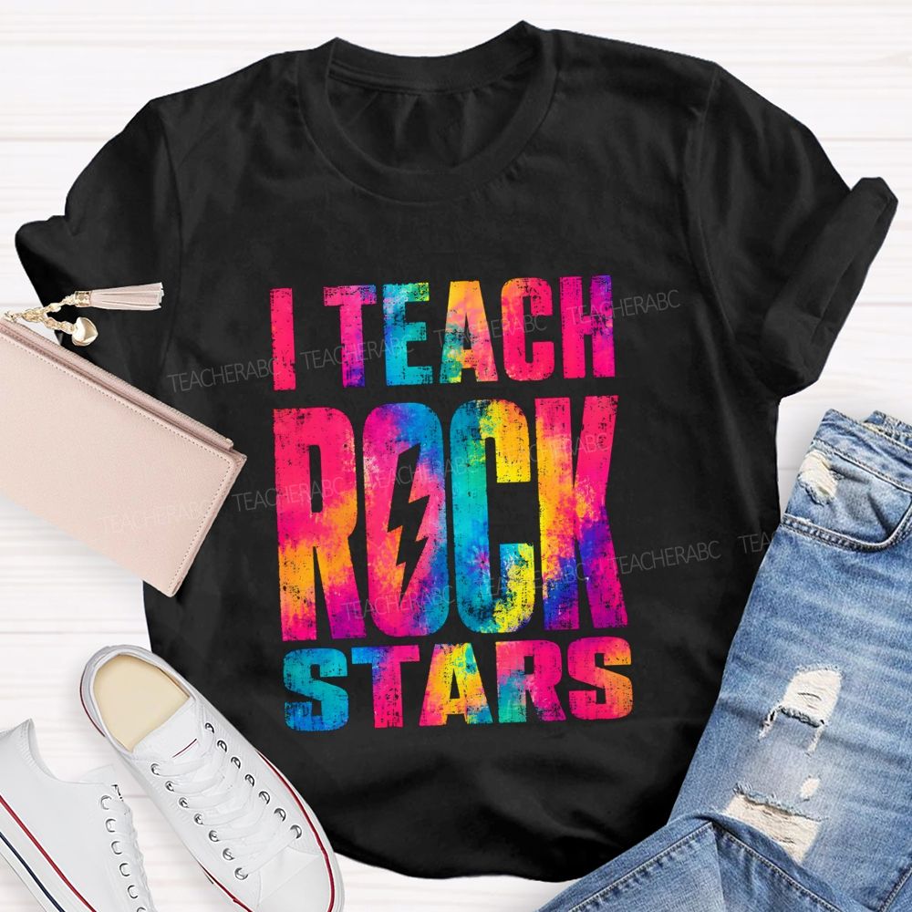 I Teach Rock Stars Music Teacher Vibe T-shirt