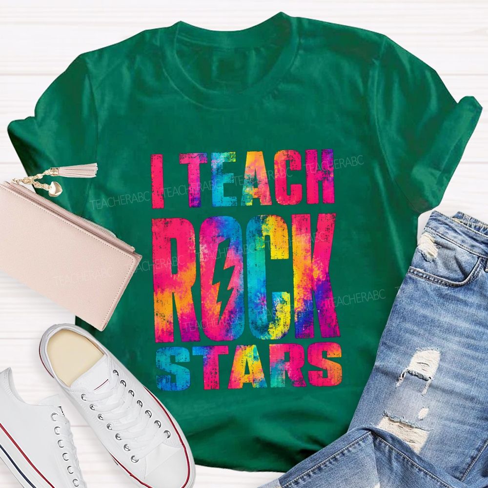 I Teach Rock Stars Music Teacher Vibe T-shirt