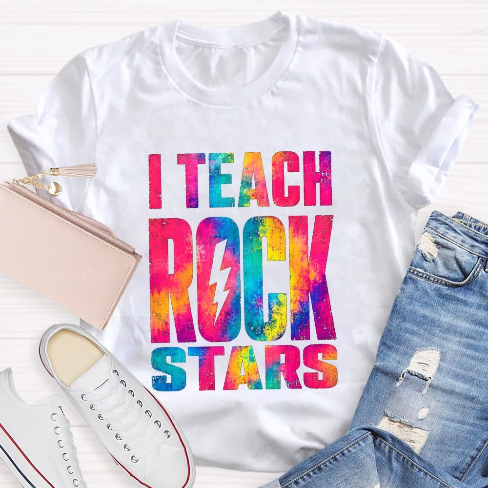 I Teach Rock Stars Music Teacher Vibe T-shirt