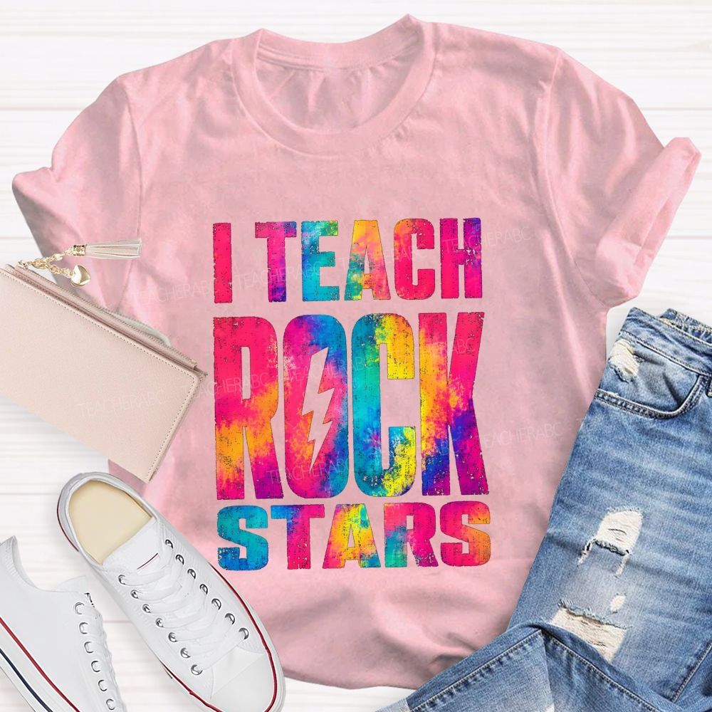 I Teach Rock Stars Music Teacher Vibe T-shirt