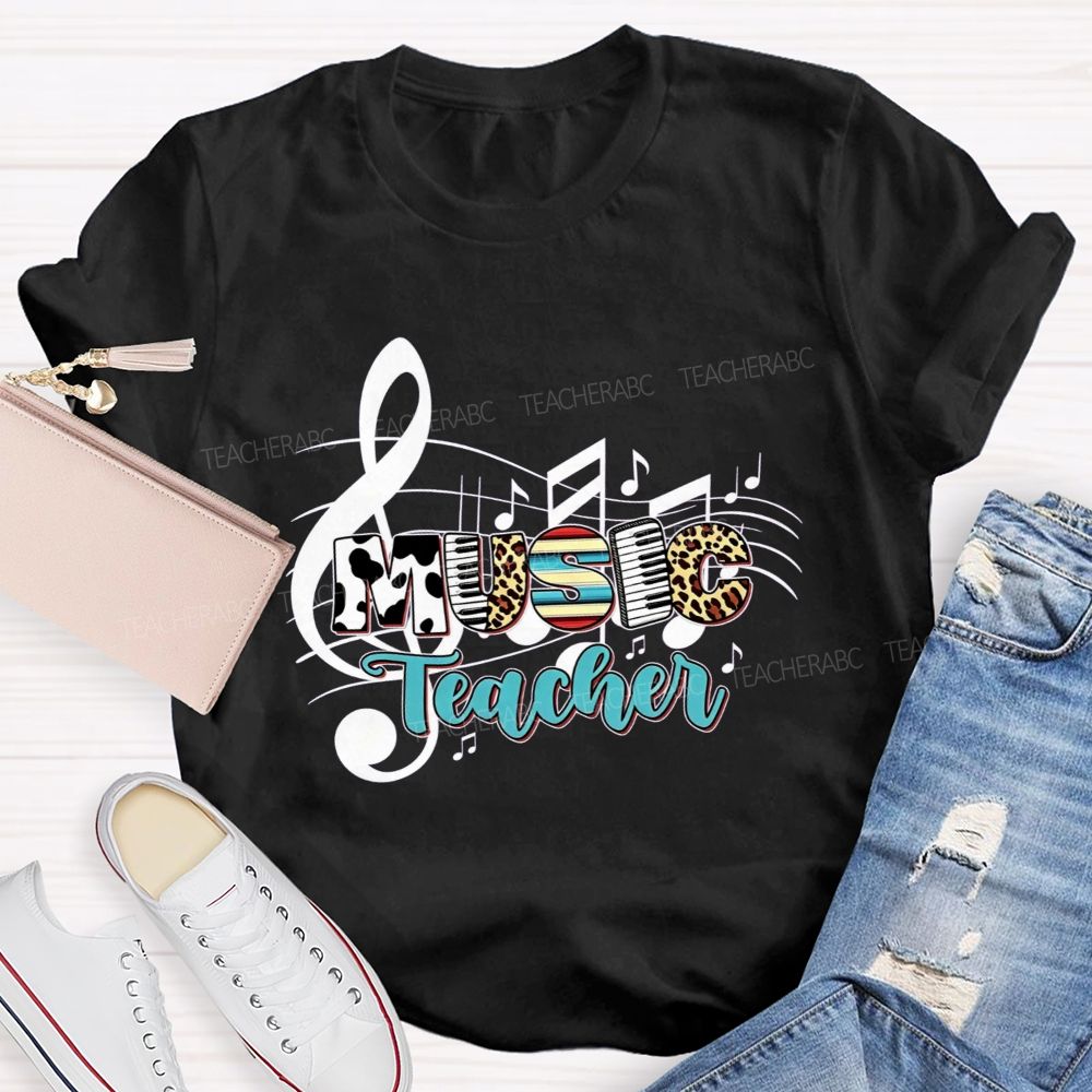 Making Melodies Daily Music Teacher At Heart T-shirt