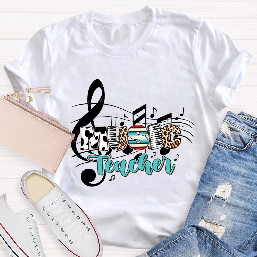 Making Melodies Daily Music Teacher At Heart T-shirt