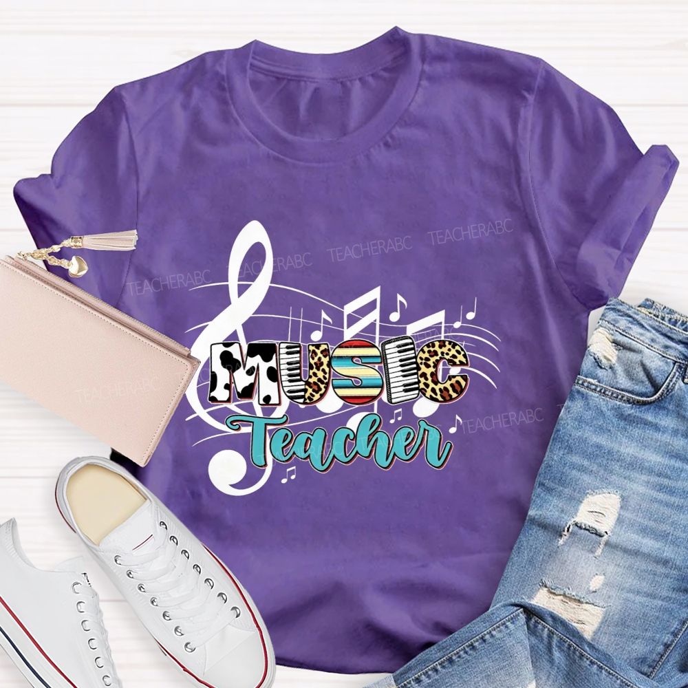 Making Melodies Daily Music Teacher At Heart T-shirt