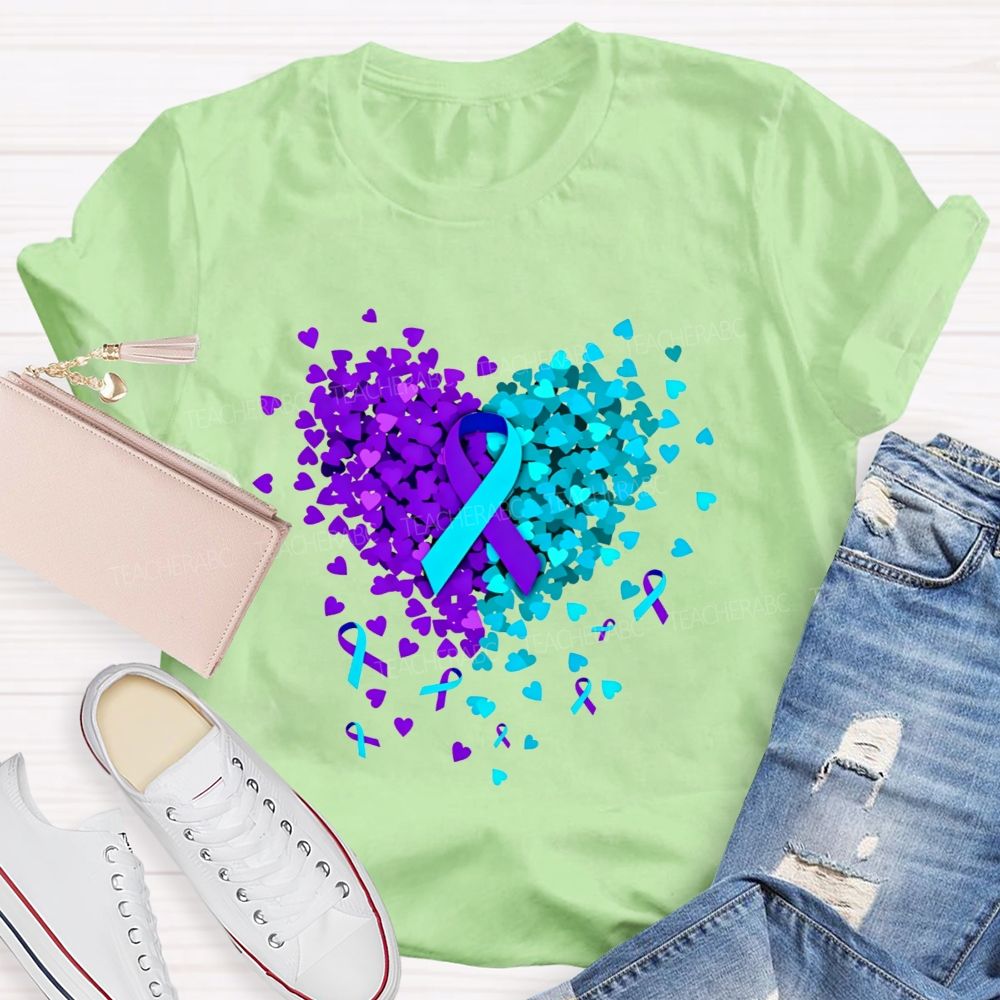 Spread Kindness Mental Wellness Matters Teacher T-shirt