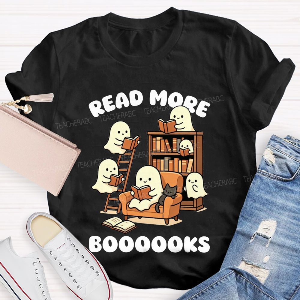 Read More Booooks Cute Ghost Teacher T-Shirt
