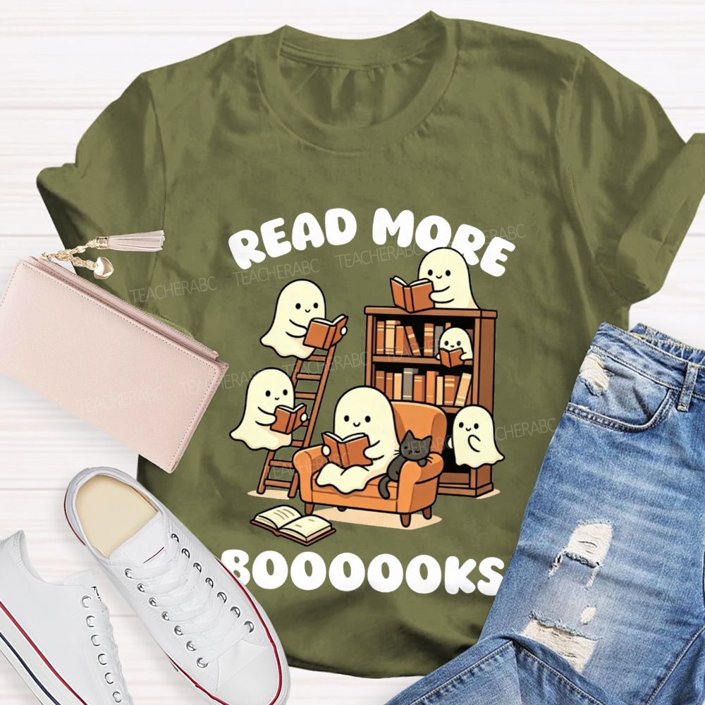Read More Booooks Cute Ghost Teacher T-Shirt