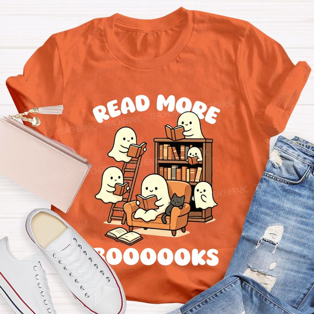 Read More Booooks Cute Ghost Teacher T-Shirt