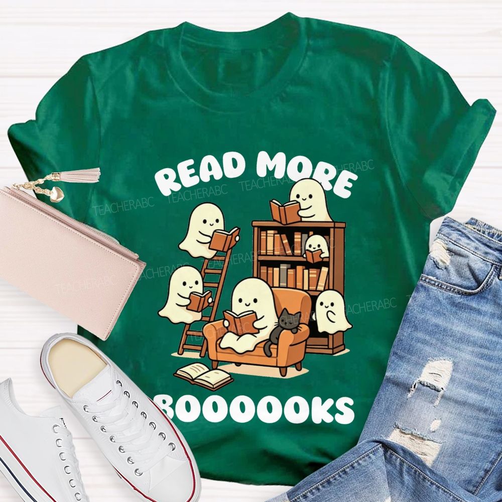 Read More Booooks Cute Ghost Teacher T-Shirt