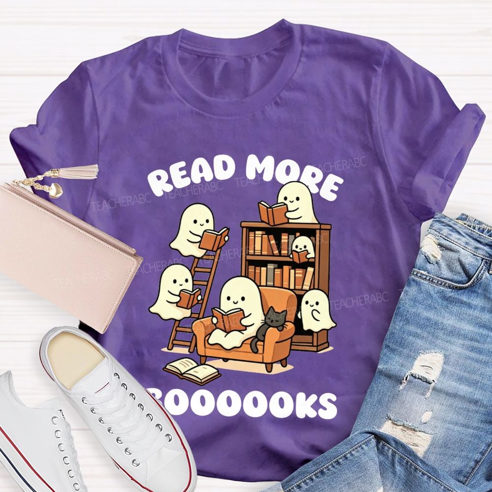 Read More Booooks Cute Ghost Teacher T-Shirt