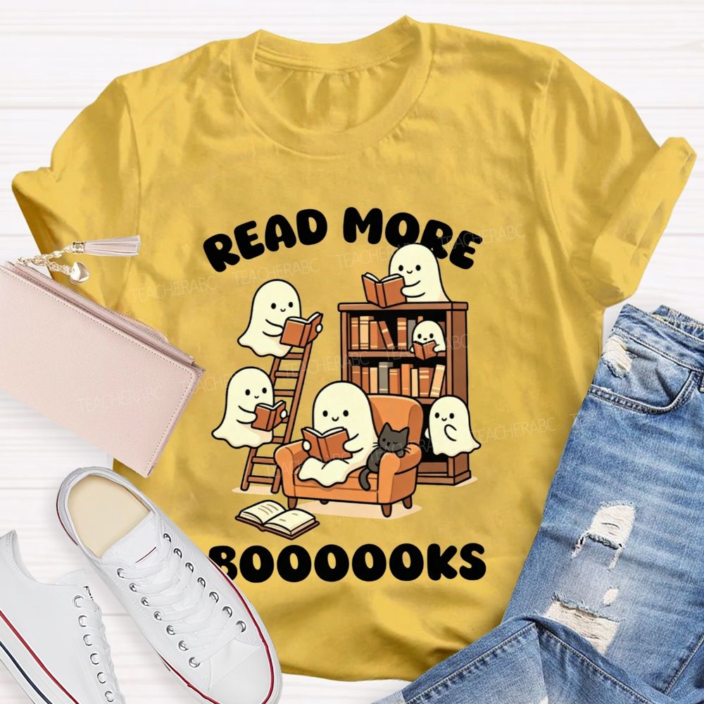 Read More Booooks Cute Ghost Teacher T-Shirt