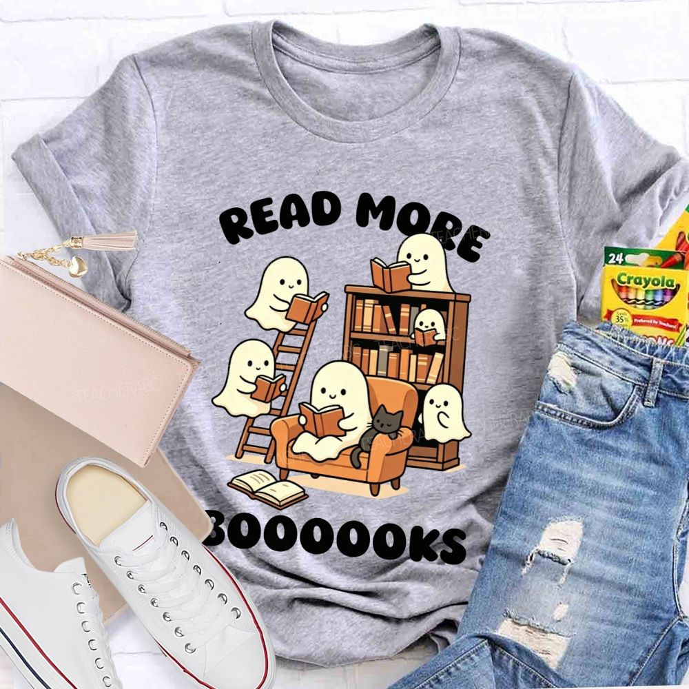 Read More Booooks Cute Ghost Teacher T-Shirt