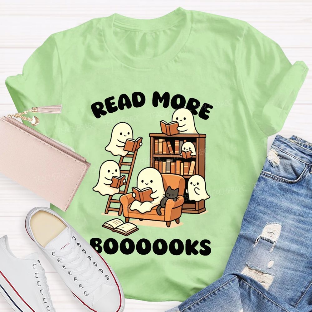 Read More Booooks Cute Ghost Teacher T-Shirt