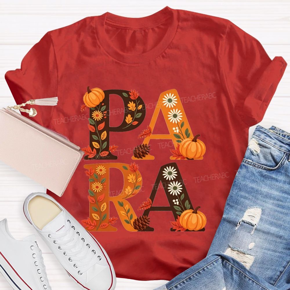 Halloween Best Para Ever Spooky Halloween Fall Teacher T-shirt