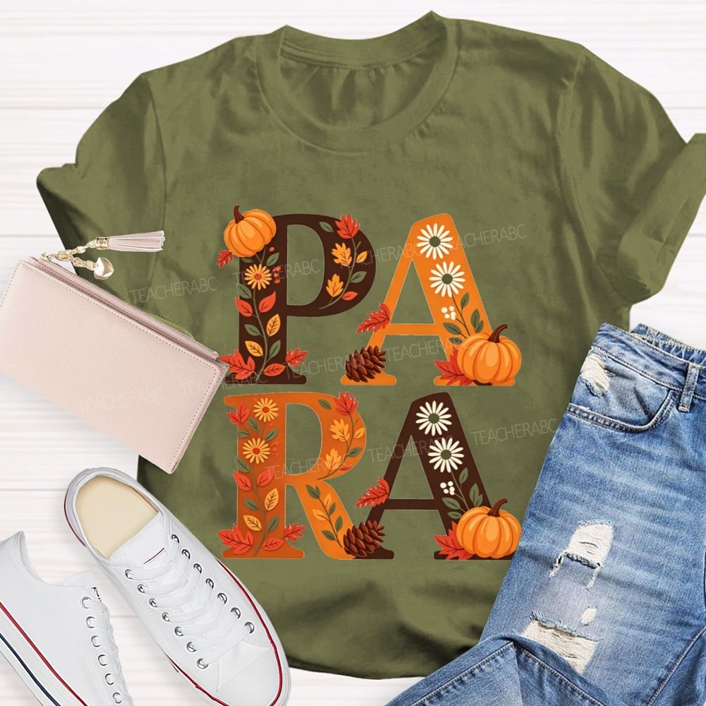 Halloween Best Para Ever Spooky Halloween Fall Teacher T-shirt