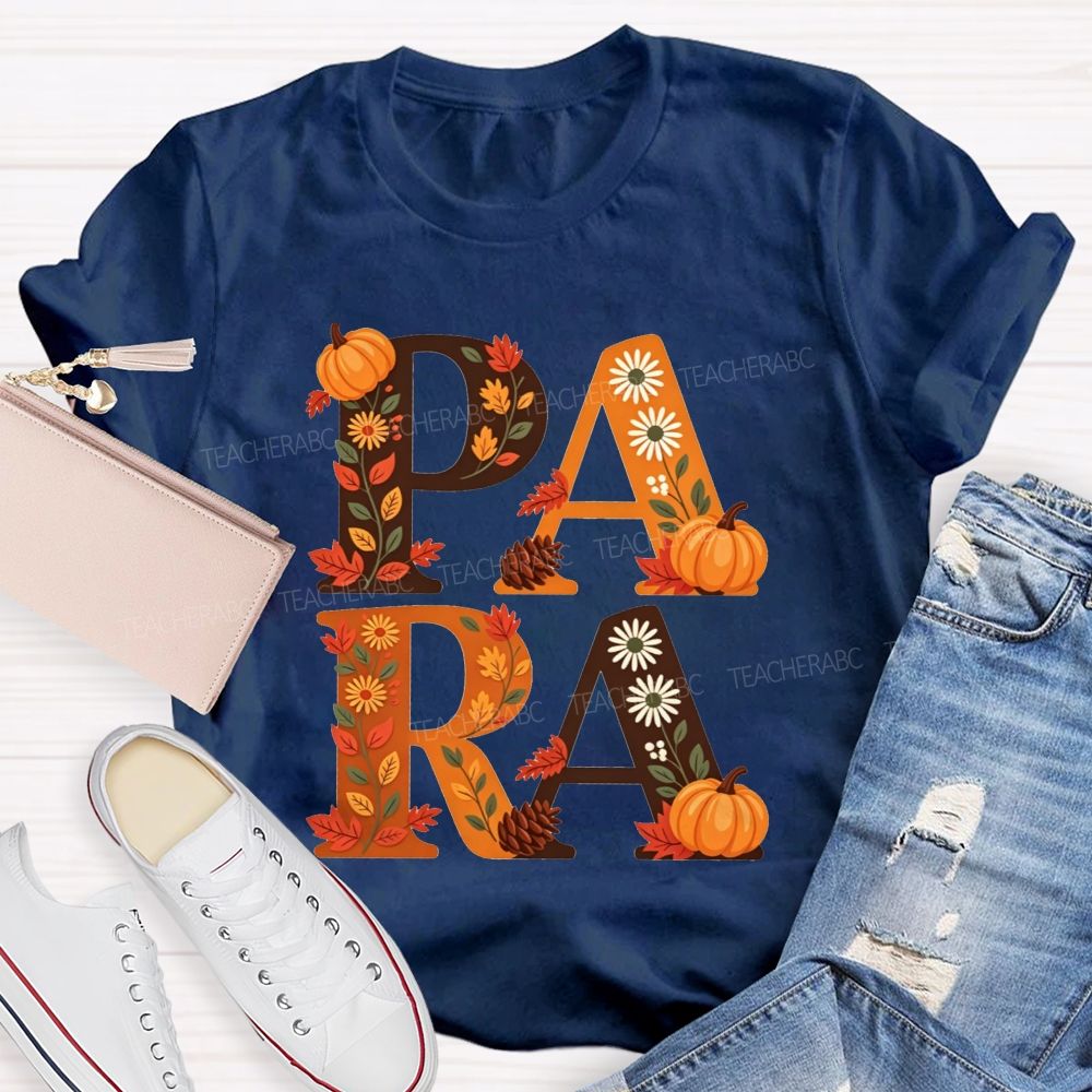 Halloween Best Para Ever Spooky Halloween Fall Teacher T-shirt