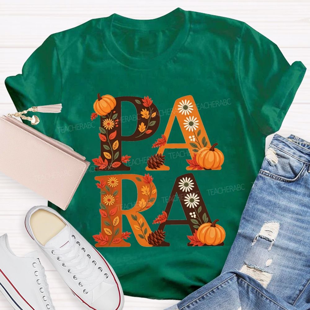 Halloween Best Para Ever Spooky Halloween Fall Teacher T-shirt