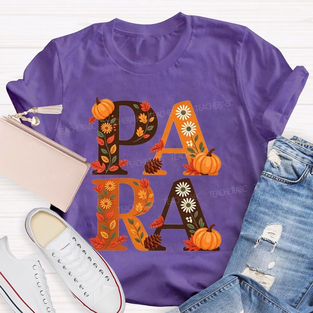 Halloween Best Para Ever Spooky Halloween Fall Teacher T-shirt