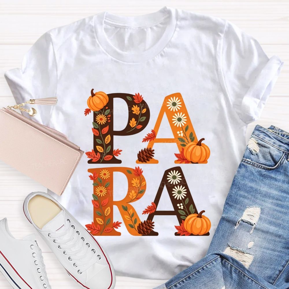 Halloween Best Para Ever Spooky Halloween Fall Teacher T-shirt