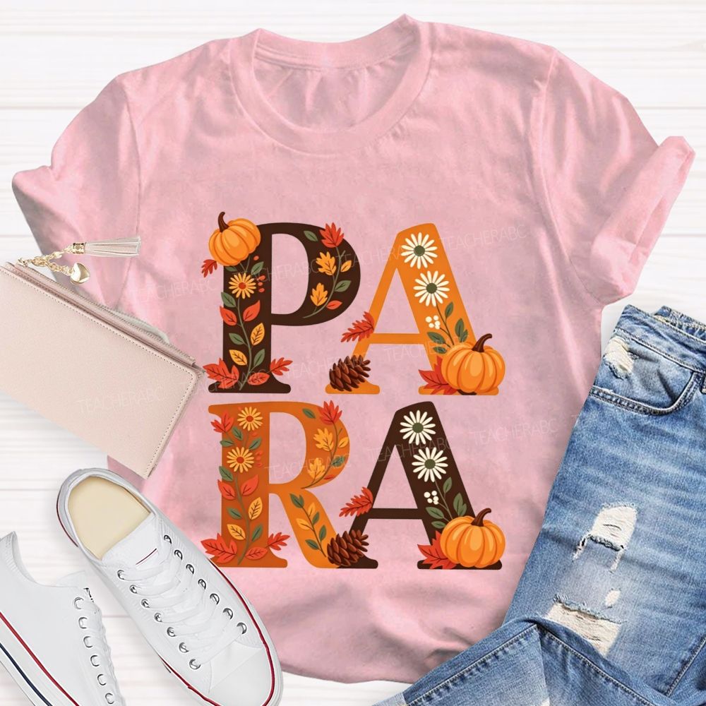 Halloween Best Para Ever Spooky Halloween Fall Teacher T-shirt