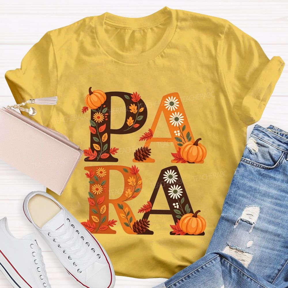 Halloween Best Para Ever Spooky Halloween Fall Teacher T-shirt
