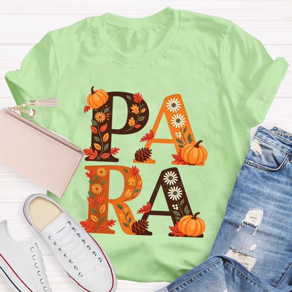 Halloween Best Para Ever Spooky Halloween Fall Teacher T-shirt