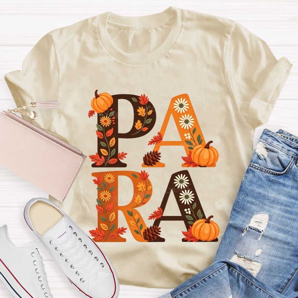 Halloween Best Para Ever Spooky Halloween Fall Teacher T-shirt