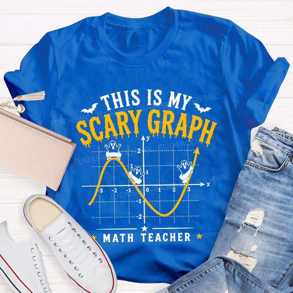 This Is My Scary Graph Math Teacher Halloween T-shirt