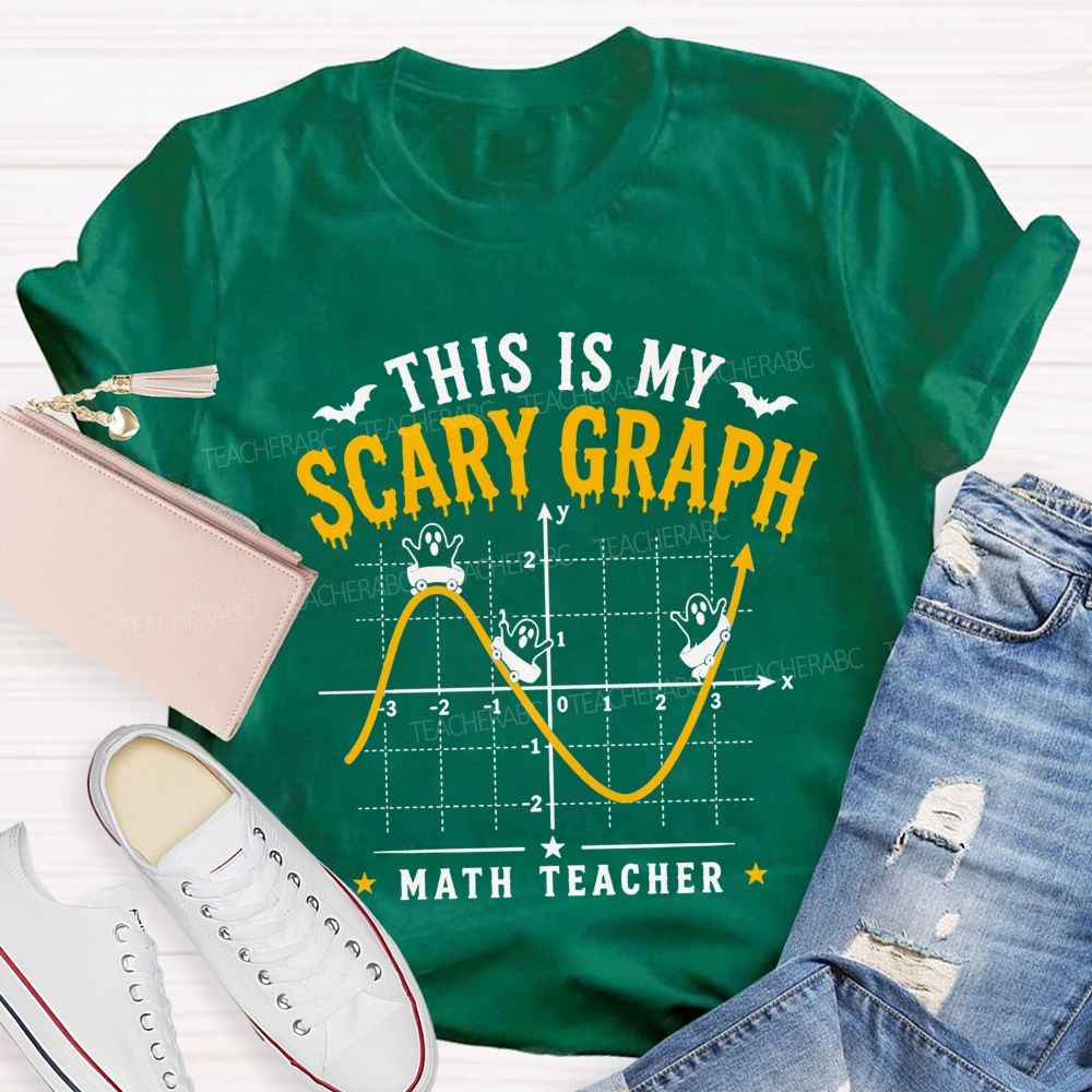 This Is My Scary Graph Math Teacher Halloween T-shirt