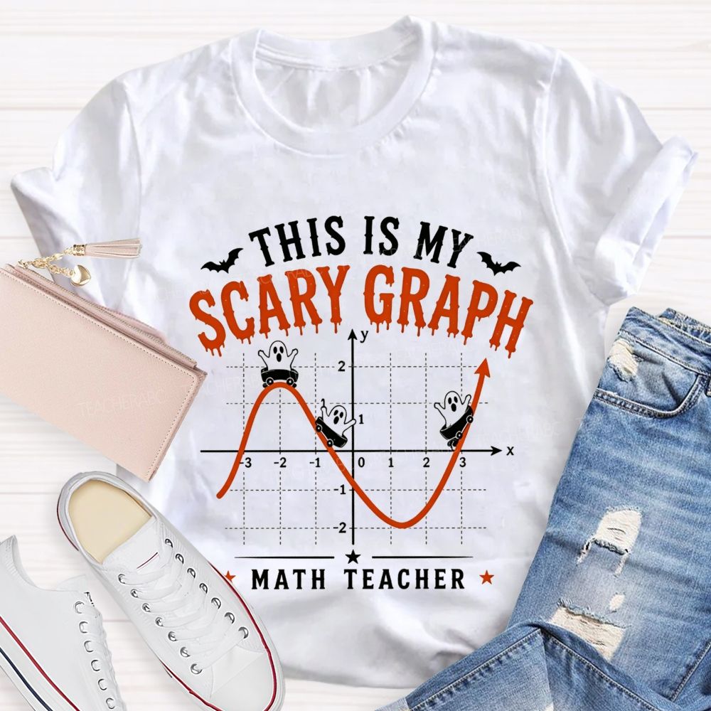 This Is My Scary Graph Math Teacher Halloween T-shirt