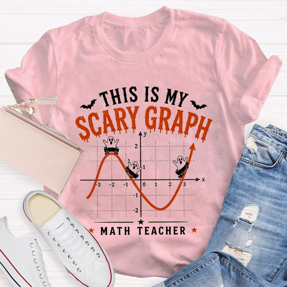 This Is My Scary Graph Math Teacher Halloween T-shirt