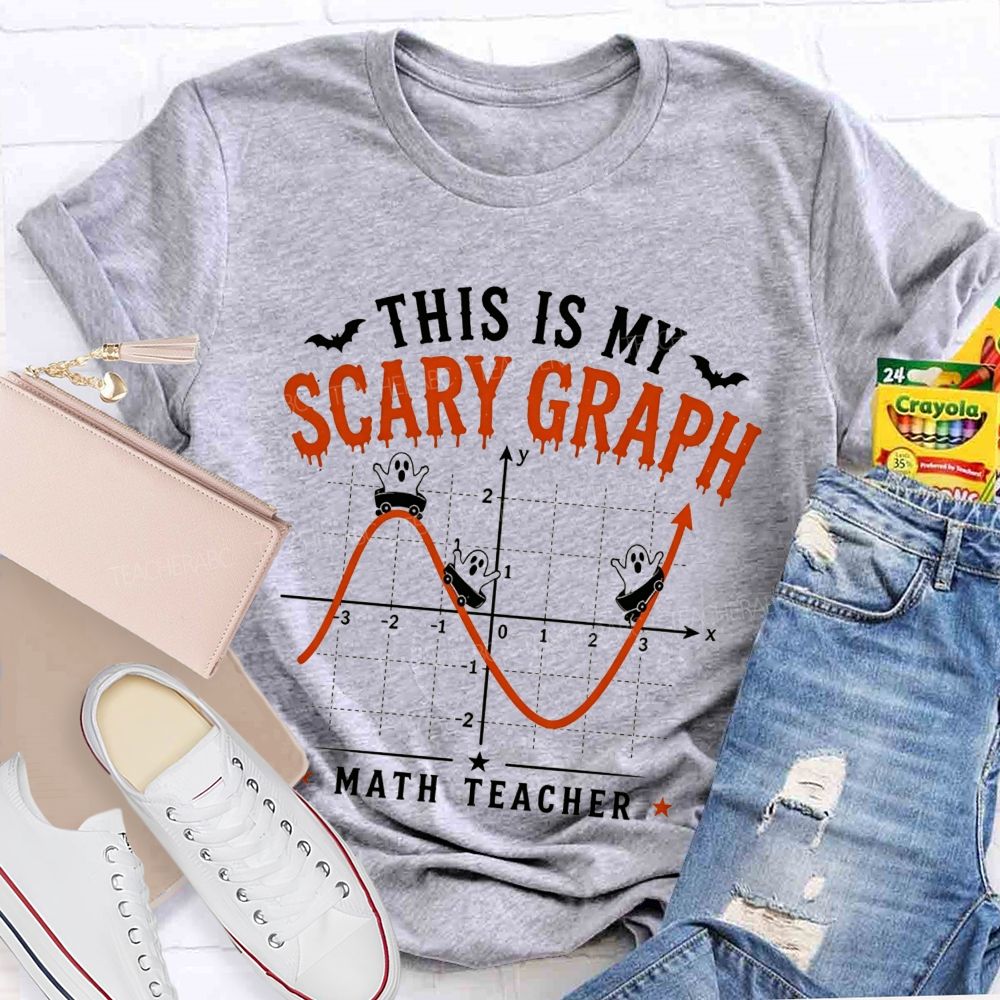 This Is My Scary Graph Math Teacher Halloween T-shirt