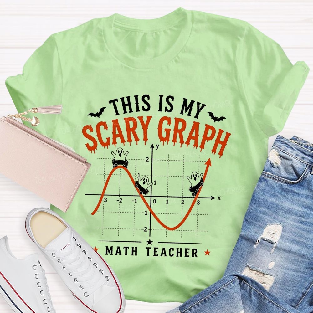 This Is My Scary Graph Math Teacher Halloween T-shirt