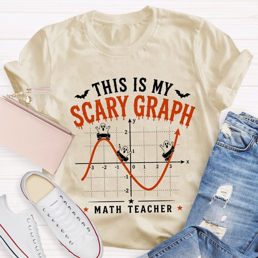 This Is My Scary Graph Math Teacher Halloween T-shirt