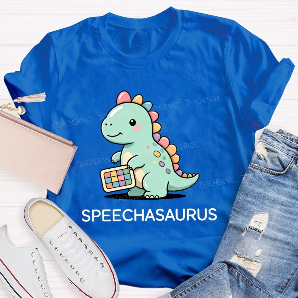 Speechasaurus Speech Therapist Dinosaur Vibes Teacher T-shirt