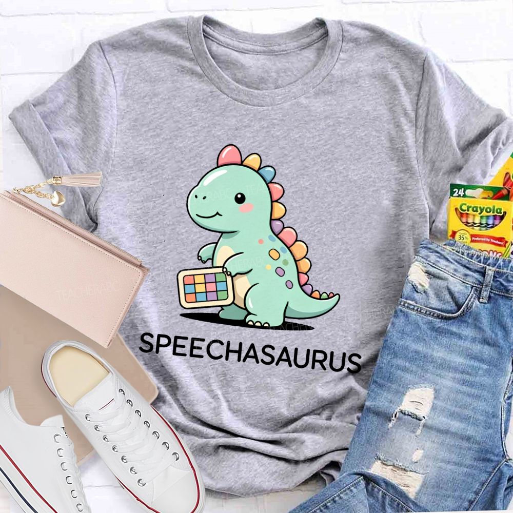 Speechasaurus Speech Therapist Dinosaur Vibes Teacher T-shirt