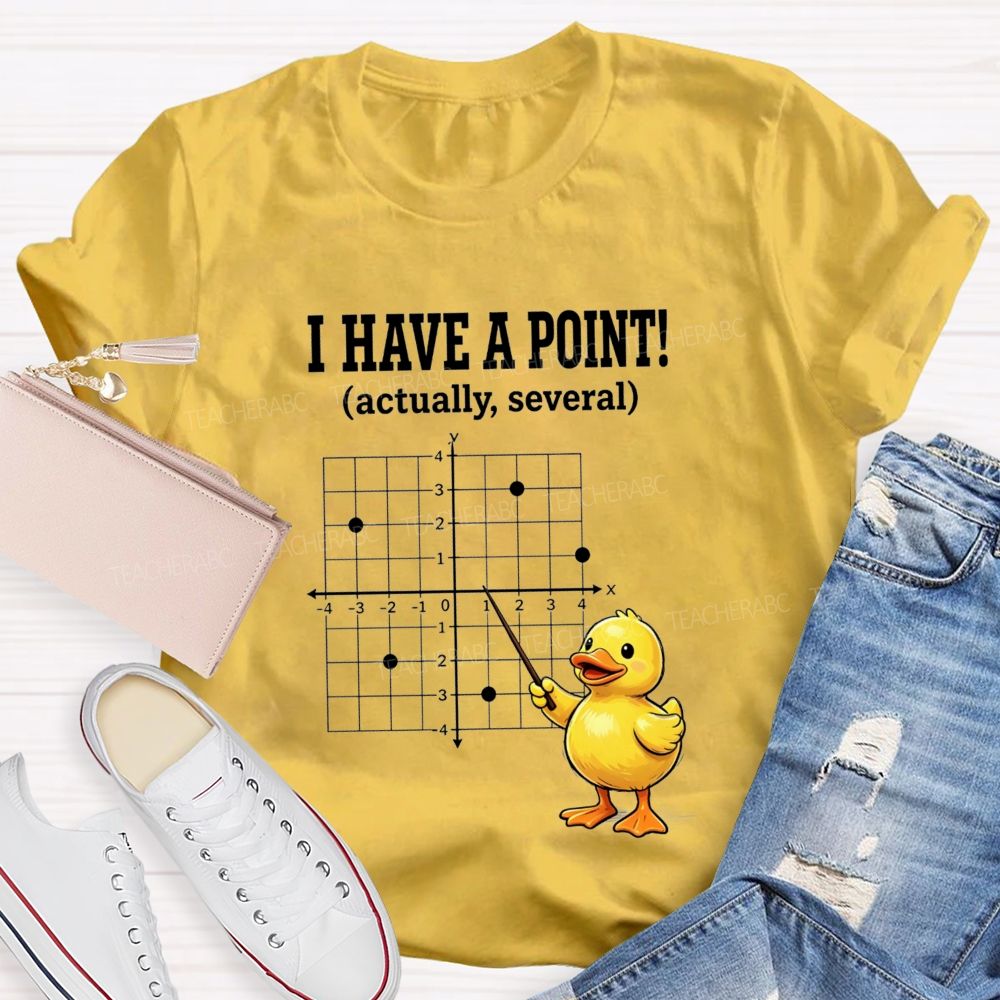 I Have A Point Actually Several Math Teacher T-shirt