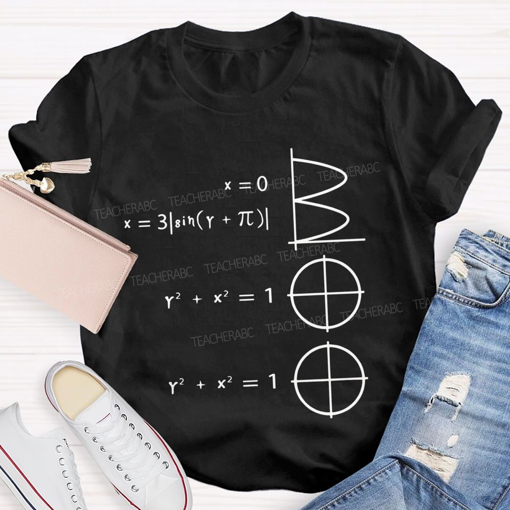 Math Makes Boo Formula Graphic Halloween Teacher T-shirt