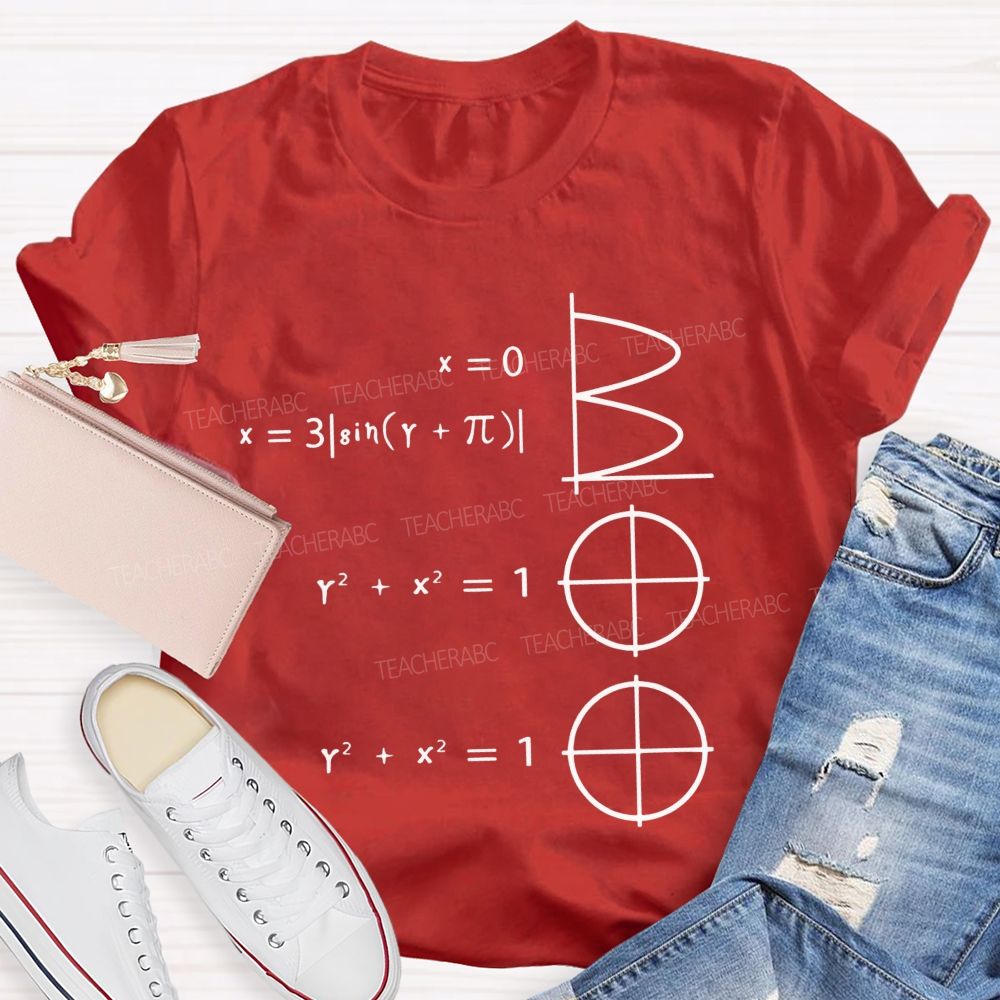 Math Makes Boo Formula Graphic Halloween Teacher T-shirt