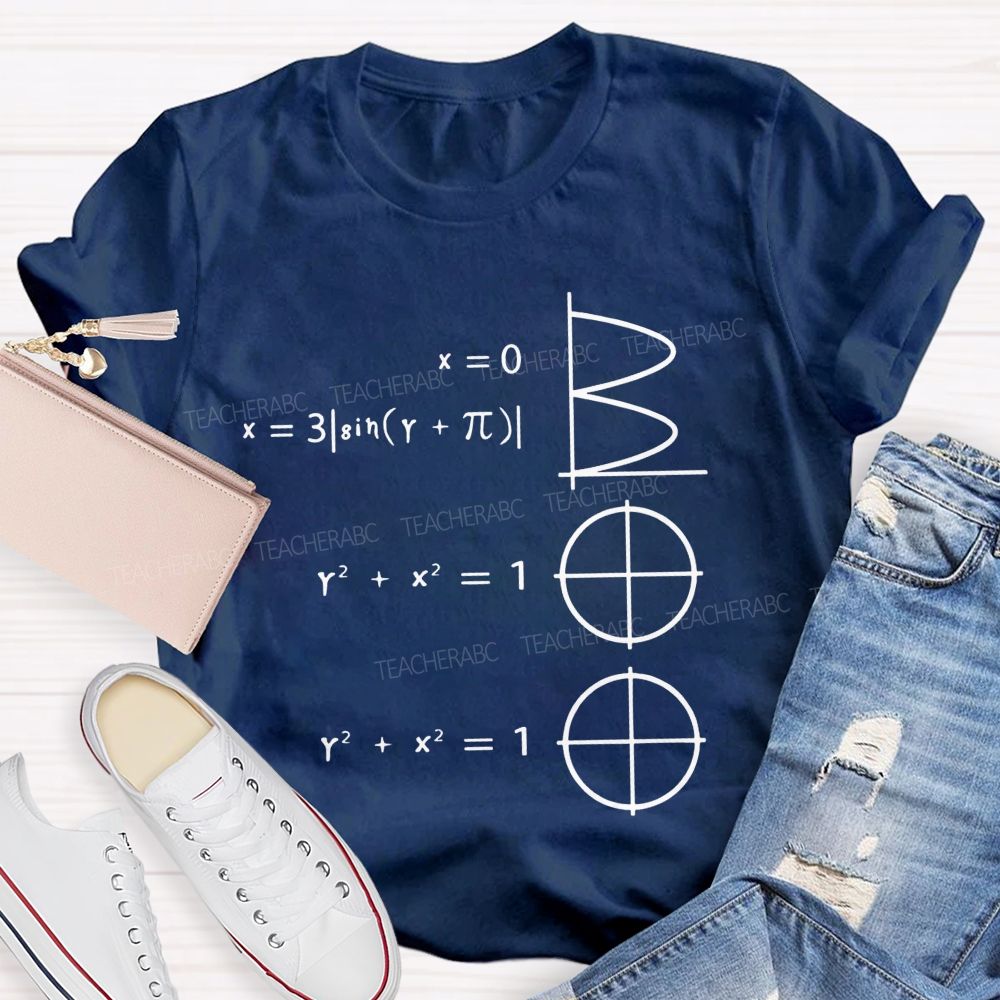 Math Makes Boo Formula Graphic Halloween Teacher T-shirt