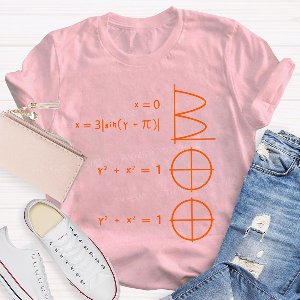 Math Makes Boo Formula Graphic Halloween Teacher T-shirt