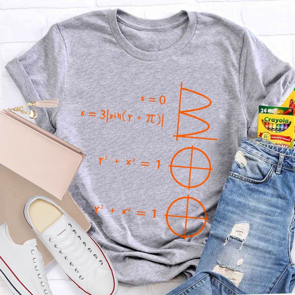 Math Makes Boo Formula Graphic Halloween Teacher T-shirt