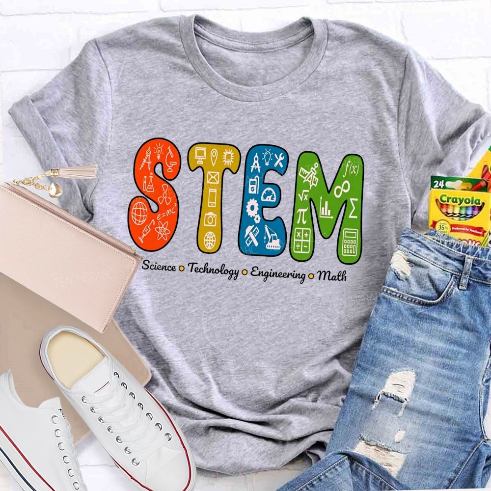 STEM Science Technology Engineering Math Geek Teacher T-shirt