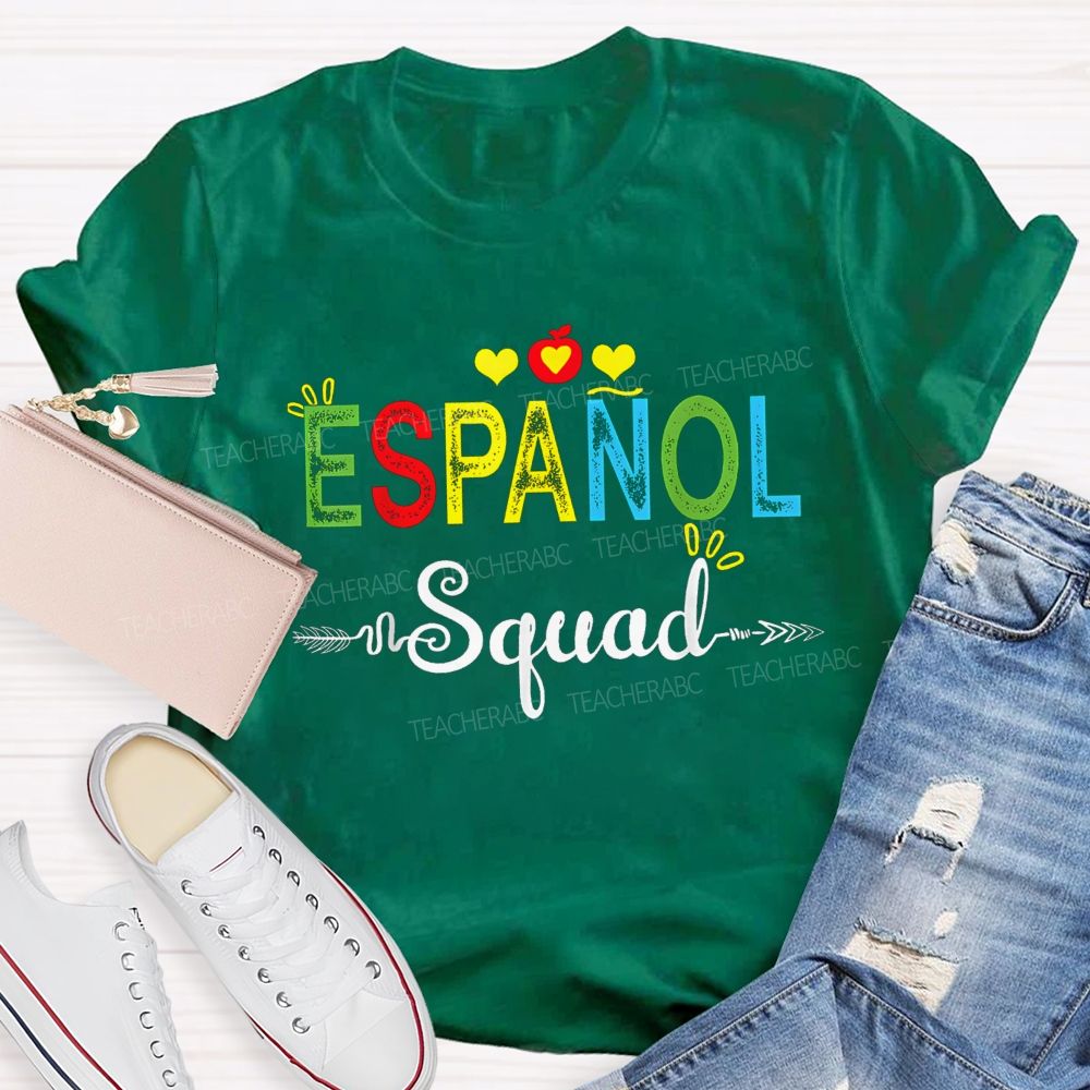 Proud Member Of The Espanol Squad Bilingual Teacher T-shirt