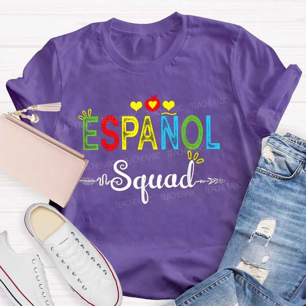 Proud Member Of The Espanol Squad Bilingual Teacher T-shirt