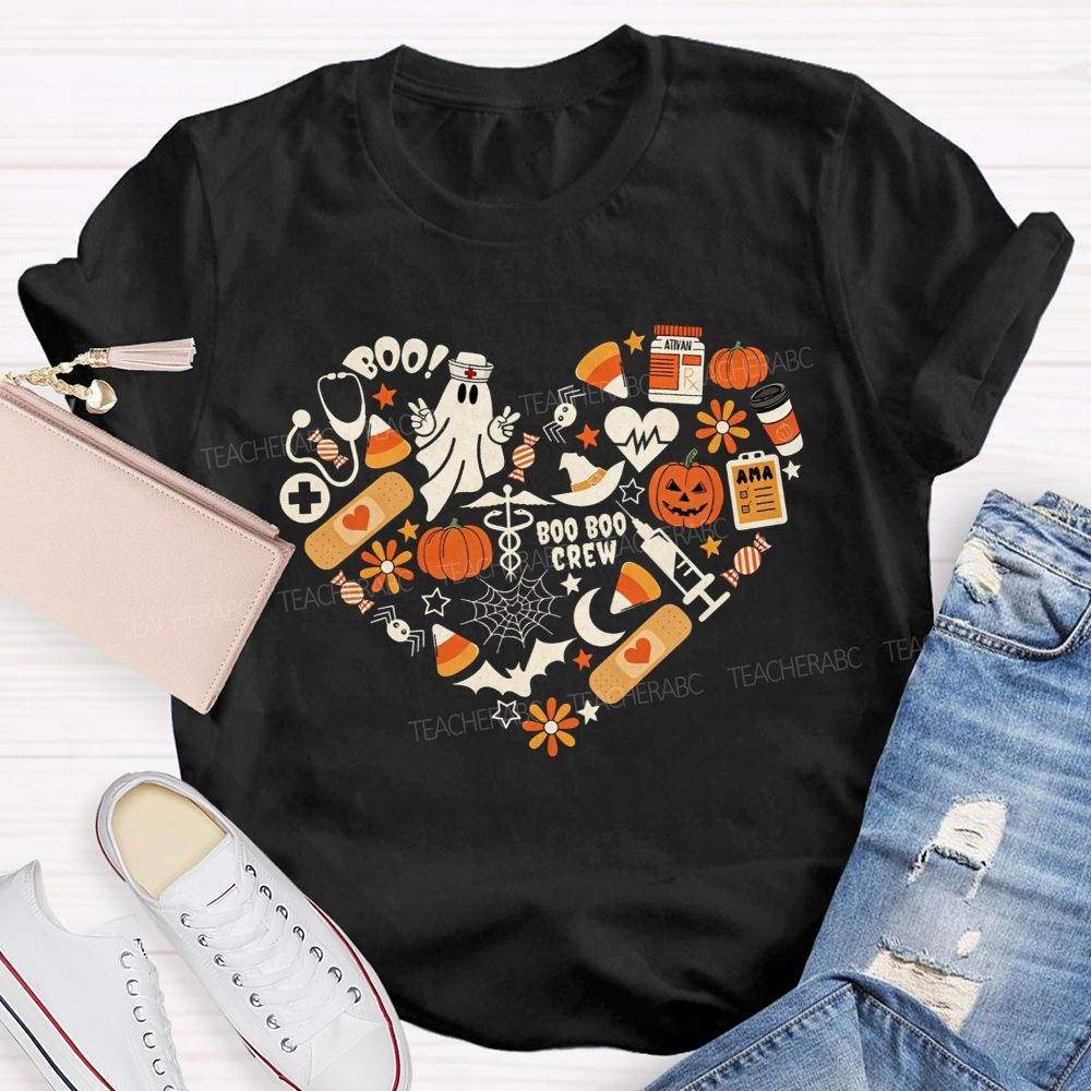 Healing Boo‑Boos This Halloween School Nurse T-shirt
