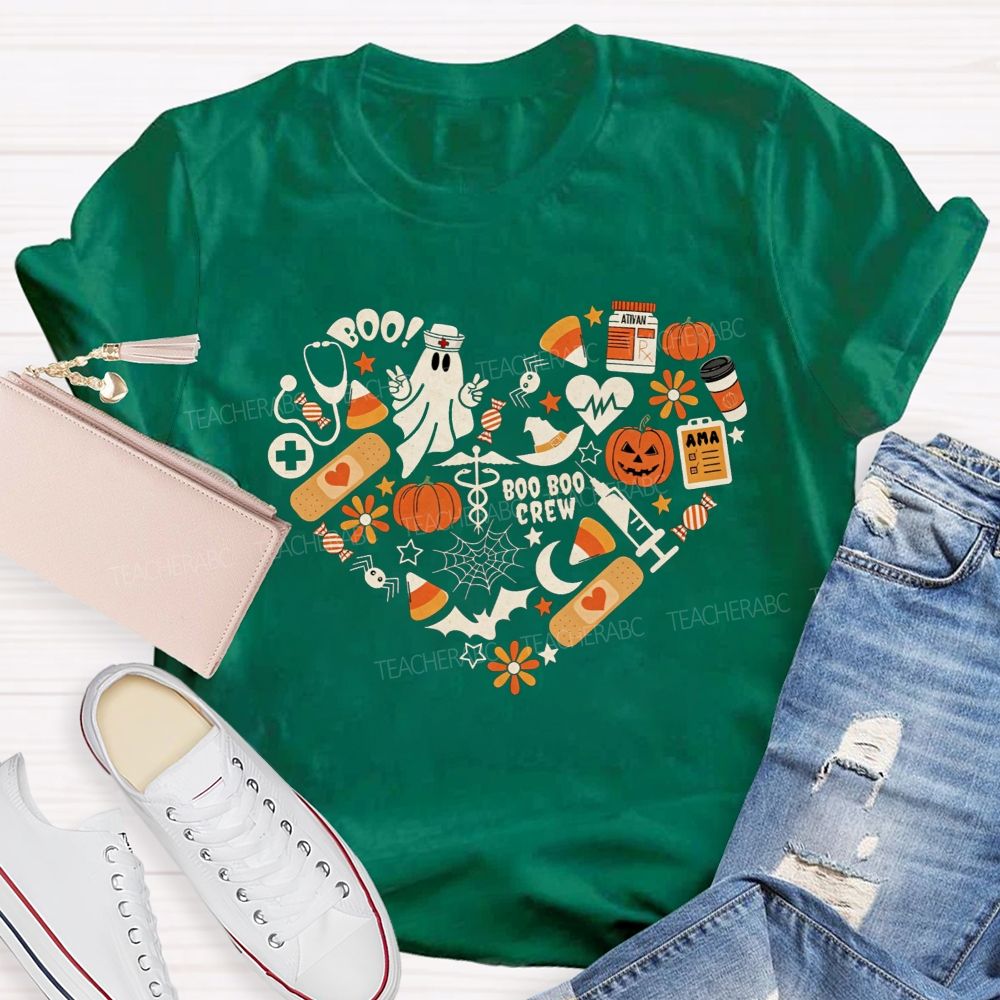 Healing Boo‑Boos This Halloween School Nurse T-shirt